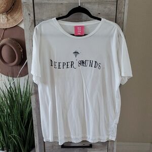 One Teaspoon White Short Sleeve Tee